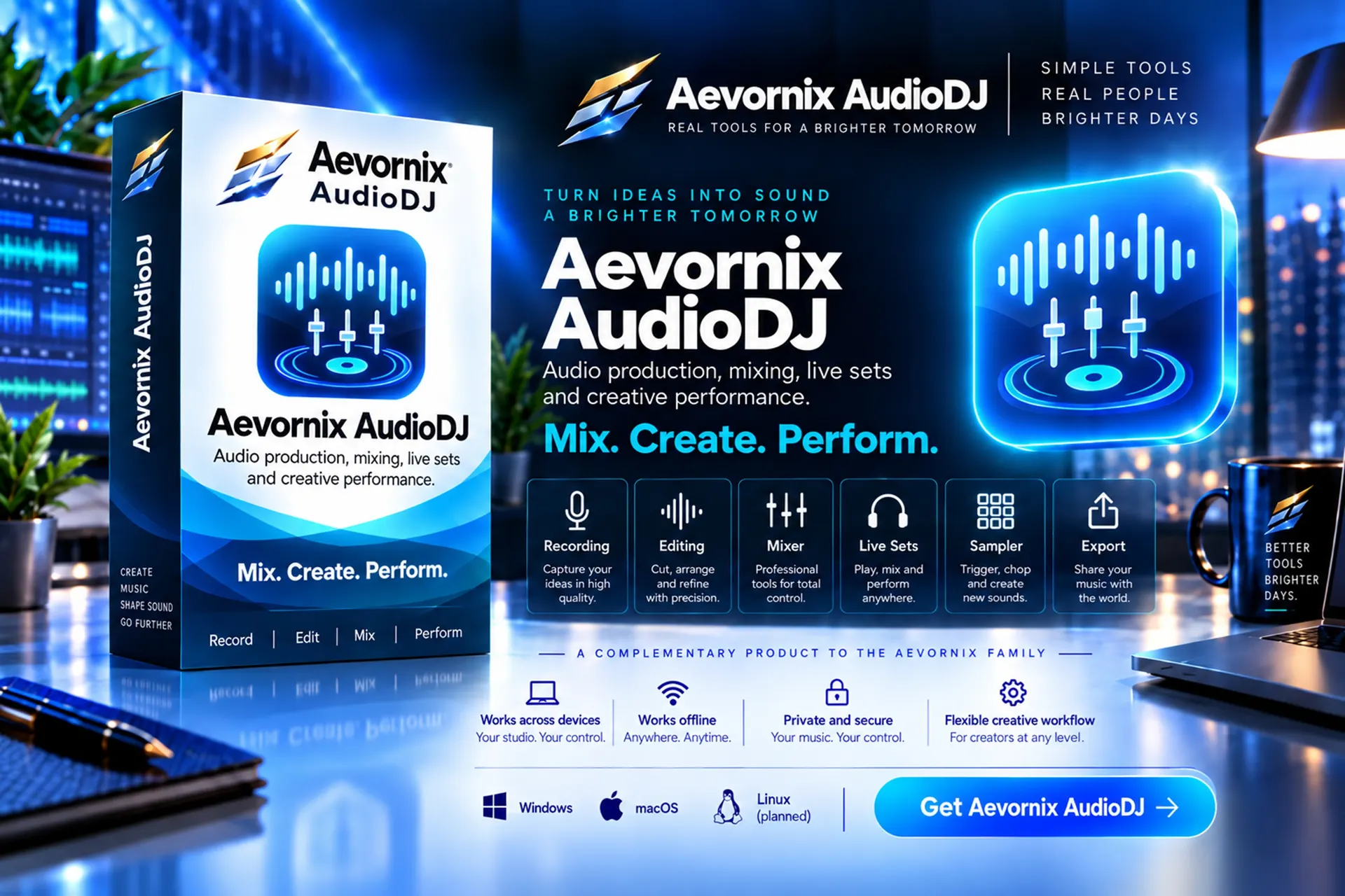Aevornix AudioDJ campaign artwork