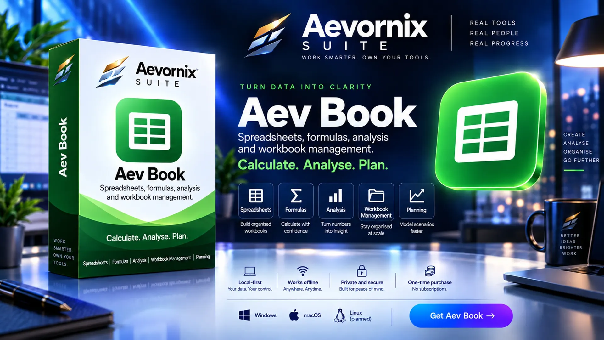Aev Book campaign artwork