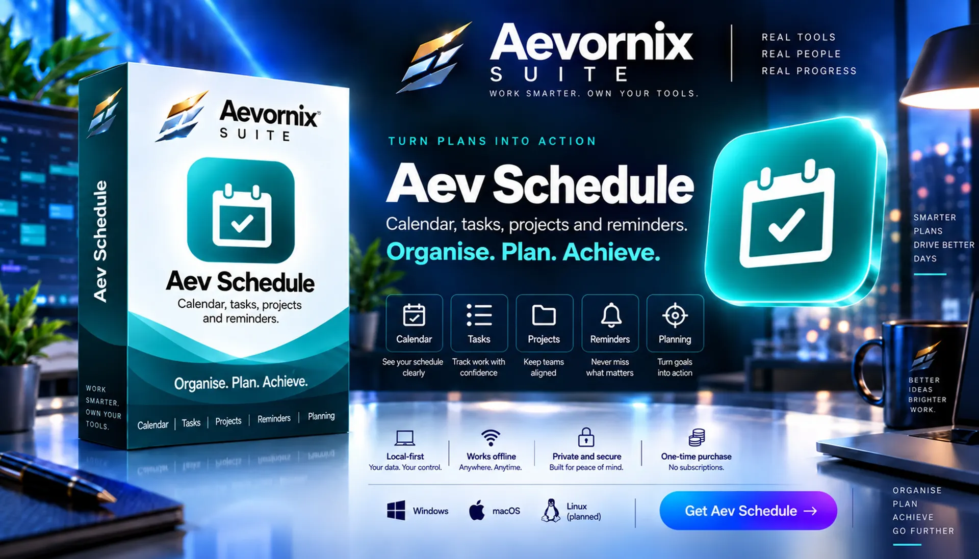 Aev Schedule campaign artwork
